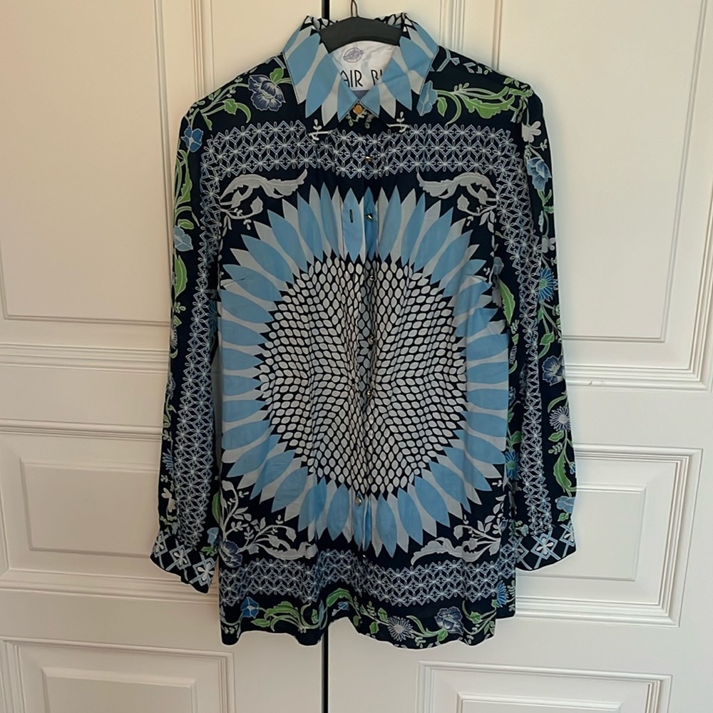 tory burch tunic top. light weight cotton
